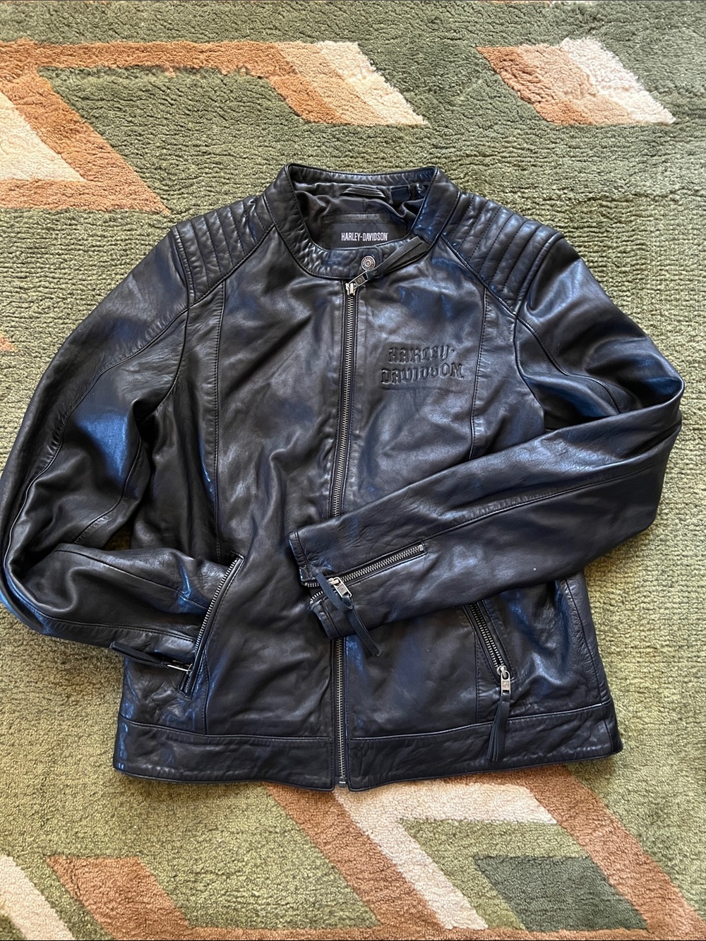 Harley Davidson Women’s Limited Edition Electric Leather Jacket Genuine Leather
